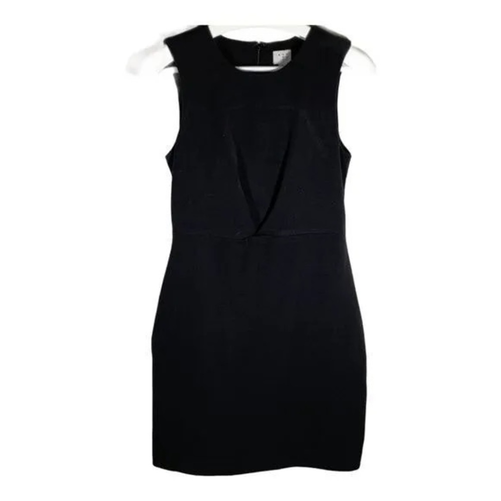 A New Day Womens Dress Black Size 4 Sheath Sleeveless Workwear Solid Polyester
